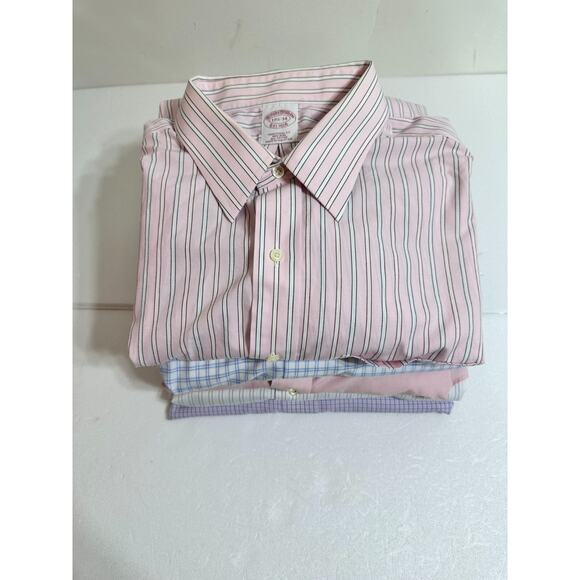 LOT OF 5 Brooks Brothers Button Long Sleeve Dress Shirt Sz 17-17 1/2 34/35 #14 - Picture 16 of 16
